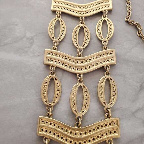 ✨ Stella and Dot Vintage Antique Boho Summer Iconic Kimberly Statement Necklace - Picture 3 of 16